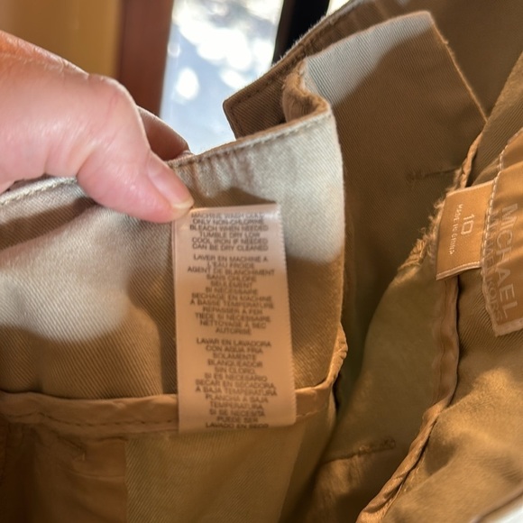 MICHAEL Michael Kors Women's Capri Tan Cuffed Pants Size 10 - Picture 10 of 10